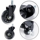 Lean Toys, kauczukowe kółko do fotela, przezroczyste ciche, 1 szt.