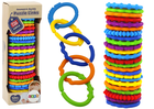 Lean Toys, kółka sensoryczne, kolorowe, 24 szt.
