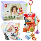 Lean Toys kostka sensoryczna, zawieszka do łóżeczka, zwierzęta morskie