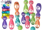 Lean Toys, kręgle, gra zręcznościowa, 10 elementów