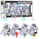 Lean Toys, książeczki miękkie sensoryczne dla malucha, 4 szt.