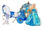 Lean Toys, Księżniczka, lalka w karocy, zestaw z akcesoriami, niebieska