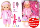 Lean Toys, lalka z długimi włosami + akcesoria do czesania