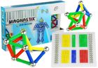 Lean Toys, Magnastix, zestaw klocków magnetycznych, 188 elementów