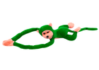 Lean Toys, małpka, maskotka interaktywna, zielona, 60 cm
