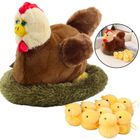 Lean Toys, mama kura z gniazdem i kurczaczkami, 10 szt.