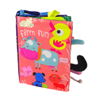 Lean Toys, miękka książeczka sensoryczna, zwierzęta wiejskie