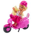 Lean Toys, mini lalka na skuterze, 14 cm
