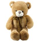 Lean Toys, miś pluszowy z brązową kokardą, 60 cm