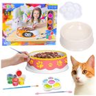 Lean Toys, miska dla kota do malowania, zestaw kreatywny