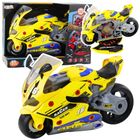 Lean Toys, motocykl do rozkręcania, warsztat, interaktywny, żółty