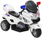 Lean Toys, Motor, pojazd na akumulator, biały