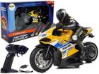 Lean Toys, motor sportowy, pojazd zdalnie sterowany, żółty