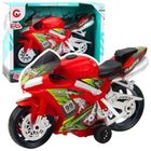 Lean Toys, motor wyścigowy, czerwony