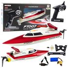 Lean Toys, motorówka Vitality fT007 RC, 1:16 biało czerwona