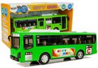 Lean Toys, muzyczny autobus, pojazd ze światłem, zielony