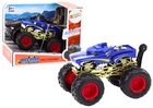 Lean Toys, Offroad, terenówka z gumowymi kołami, pojazd, niebieski
