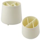 Lean Toys, organizer na kosmetyki, 5 przegród beżowy