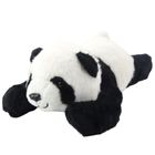Lean Toys, panda, leżąca maskotka, czarno-biała, 30 cm