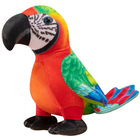 Lean Toys, papuga, maskotka, czerwona, 20 cm