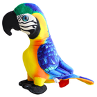 Lean Toys, papuga, maskotka, żółta, 20 cm