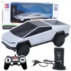 Lean Toys, pickup truck, pojazd zdalnie sterowany, LED, srebrny