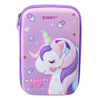 Lean Toys, piórnik rozkładany, pojedynczy, fioletowy jednorożec