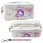 Lean Toys, piórnik saszetka z opaską, jednorożec, biały, 20 cm