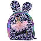 Lean Toys, plecak, cekiny,, uszy, królika, 22 cm