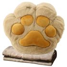 Lean Toys, pluszowa poduszka z kieszenią na ręce, ogrzewacz, beżowa, 40 cm