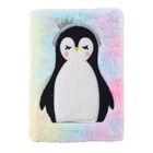 Lean Toys, pluszowy notatnik, A5, linie, pingwinek, 1 szt.