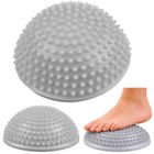Lean Toys, półkula sensoryczna do masażu i ćwiczeń równowagi, szara, 16 cm
