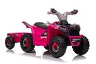 Lean Toys, quad z przyczepą, pojazd na akumulator, różowy, XMX630T