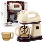 Lean Toys, robot mikser kuchenny dla dzieci obracająca się końcówka, 360° światła biały