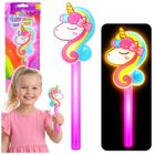 Lean Toys, różdżka fluorescencyjna, jednorożec, świecąca w ciemności, 25 cm