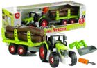 Lean Toys, rozkręcany traktor z przyczepą, 43 cm