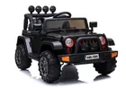 Lean Toys, Samochód Jeep 4-4, pojazd na akumulator, czarny