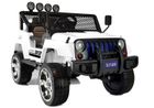 Lean Toys, Samochód Jeep, pojazd na akumulator, biały