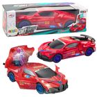 Lean Toys, samochód sportowy, pojazd z czujnikiem przeszkód, interaktywny