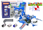 Lean Toys, samolot policyjny, pojazd interaktywny 2w1
