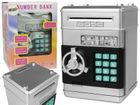 Lean Toys, sejf elektroniczny, srebrny