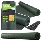 Lean Toys, siatka cieniująca na ogrodzenie, maskująca, zielona, 1.5m, 50m, 140g/m²