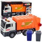 Lean Toys, śmieciarka, pojazd interaktywny, pomarańczowy, 1:14
