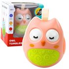 Lean Toys, Sowa, wańka-wstańka dla niemowląt, różowa