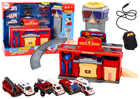 Lean Toys, straż pożarna z samochodami, zestaw pojazdów, 6 szt.