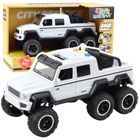 Lean Toys, terenówka, pojazd interaktywny z napędem, biały, 1:16