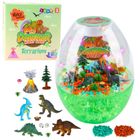 Lean Toys, Terrarium z Dinozaurami, lampka nocna sterowanie głosem, zestaw kreatywny
