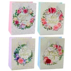 Lean Toys, torba prezentowa, kwiaty, best wishes, 23-18-10,5 cm, 1 szt.