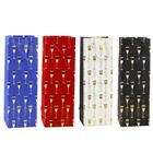 Lean Toys, torba prezentowa na butelkę motyw kieliszków, 36-12-10 cm, 1 szt.