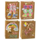 Lean Toys, torba prezentowa papierowa kolorowe motywy, 23-18-10,5 cm, 1 szt.